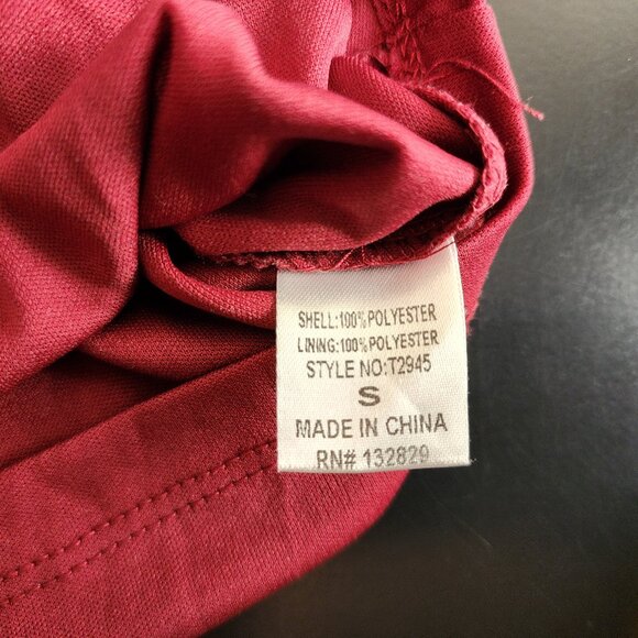 MIOU MUSE Y2K 90's Red Sheer Lace Long Sleeve Top Spaghetti Strap Camisole Small - Picture 9 of 12